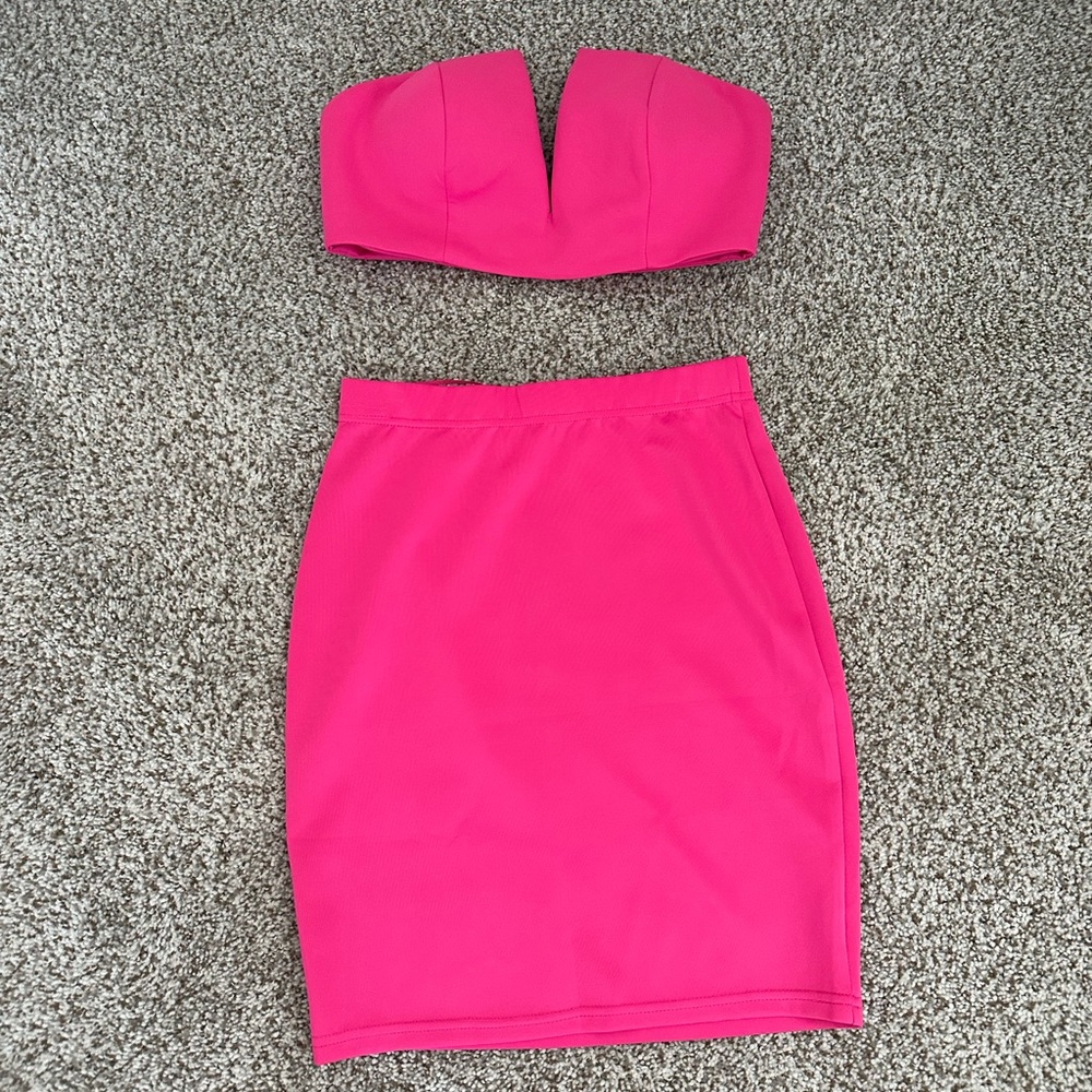 TOBI Hot Pink Two Piece Set - Small